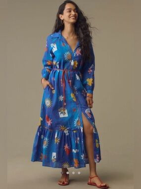 ANTHROPOLOGIE NWT LA MAISE STUDIO MAXI DRESS ❤️